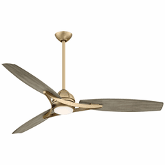 Minka Aire Molino - LED 65" Ceiling Fan - Soft Brass - F742L-SBR Minka Aire Molino - LED 65" Ceiling Fan - Soft Brass - F742L-SBR