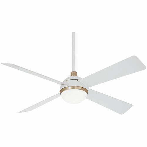 Minka Aire Orb - 54" LED Ceiling Fan - Flat White - F623L-WHF/SBR