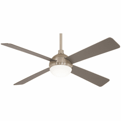 Minka Aire Orb - 54" LED Ceiling Fan - Brushed Steel W/ Brushed Nicke - F623L-BS/BN