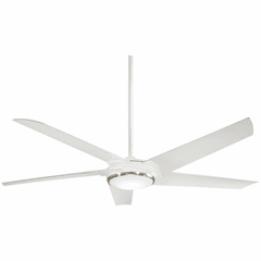 Minka Aire Raptor - 60" Ceiling Fan W/ LED Light Kit - Flat White - F617L-WHF