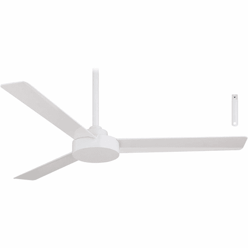 Minka-Aire Roto Ceiling Fan w/ 6" and 3.5" downrod - Flat White - F524-WHF
