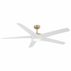 Minka Aire Skymaster - 65" LED Ceiling Fan - Flat White - F767L-SBR/WHF