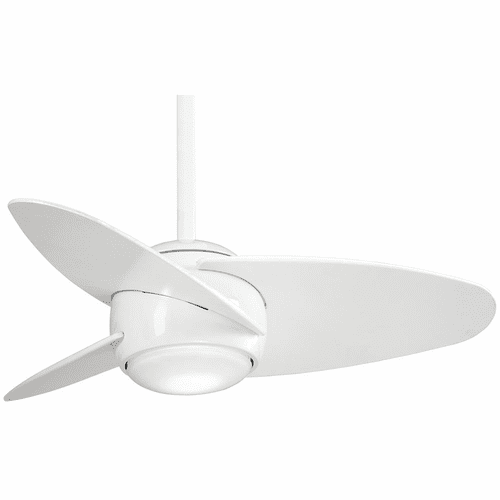Minka Aire Slant - LED 36" Ceiling Fan - White - F410L-WH