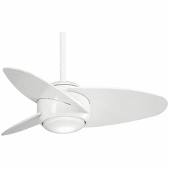 Minka Aire Slant - LED 36" Ceiling Fan - White - F410L-WH