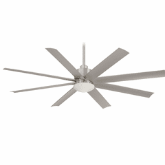 Minka Aire Slipstream LED - 65" Ceiling Fan - Brushed Nickel Wet - F888L-BNW
