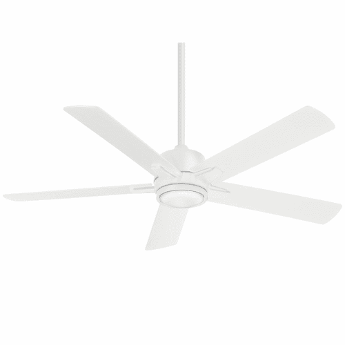 Minka Aire Stout - LED 54" Ceiling Fan - Flat White - F619L-WHF