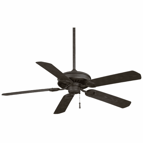Minka Aire Sundowner - 54" Ceiling Fan - Black Iron W/ Aged Iron Accents - F589-BI/AI