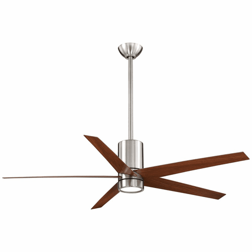 Minka Aire Symbio - LED 56" Ceiling Fan - Brushed Nickel/Dark Walnut - F828-BN/DW