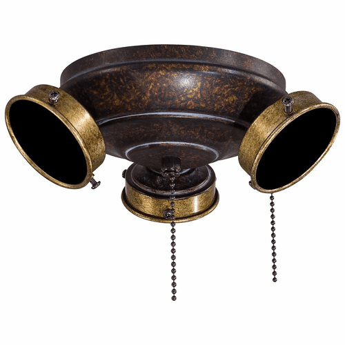 Minka-Aire Timeless 3 Bulb Light Kit - Mottled Copper  - K9614-MCG