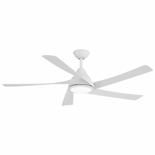 Minka Aire Transonic - 56" Ceiling Fan W/LED Light Kit - Flat White - F765L-WHF