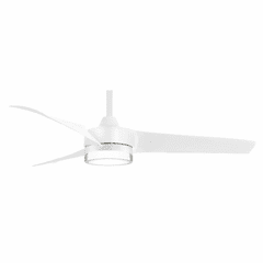 Minka Aire Veer - 56" LED Ceiling Fan - Flat White - F692L-WHF