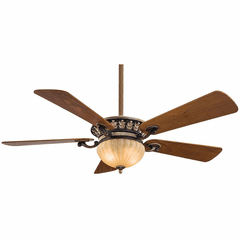 Minka Aire Volterra I - LED 52" Ceiling Fan - Belcaro Walnut - F702L-BCW