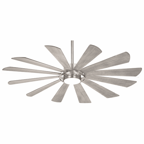 Minka Aire Windmolen - LED 65" Ceiling Fan - Brushed Steel - F870L-BS