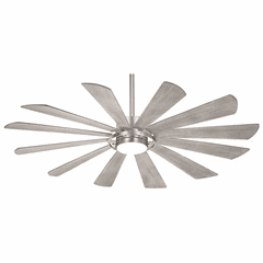 Minka Aire Windmolen - LED 65" Ceiling Fan - Brushed Steel - F870L-BS