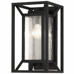 Minka Harbor View 1-LT Outdoor Wall Mount - Coal - 71265-66