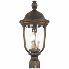 Minka Havenwood 3-LT Outdoor Post Mount - Tauira Bronze/Alder Silver - 73248-748