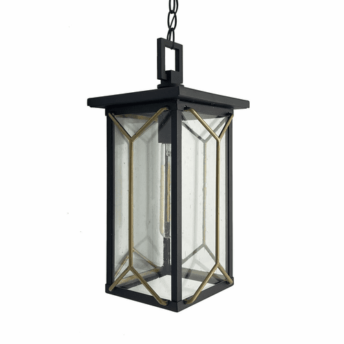 Minka Hillside Manor 1-LT Outdoor Hanging Light - Sand Coal/Gold - 72804-727