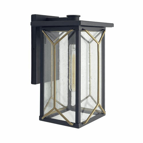 Minka Hillside Manor 1-LT Outdoor Wall Mount - Sand Coal/Gold - 72803-727