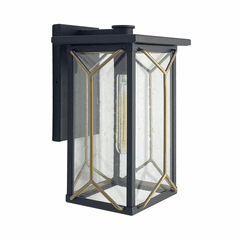 Minka Hillside Manor 1-LT Outdoor Wall Mount - Sand Coal/Gold - 72803-727