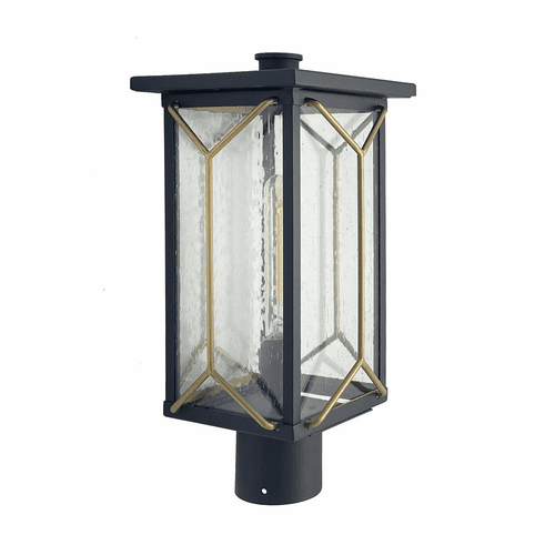 Minka Hillside Manor 1Light Outdoor Post Mount - Sand Coal/Gold - 72806-727
