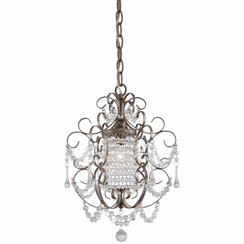 Minka Lavery 1-LT Mini Chandelier - Westport Silver - 3121-333