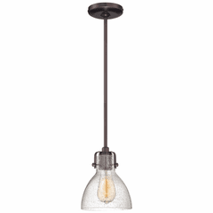 Minka Lavery 1-LT Mini Pendant - Dark Brushed Bronze (Plated) - 2244-267C