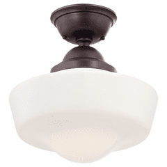 Minka Lavery 1-LT Semi Flush Mount - Brushed Bronze - 2257-576