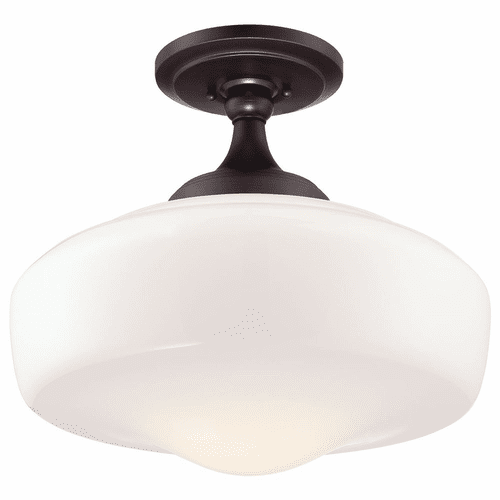 Minka Lavery 1-LT Semi Flush Mount - Brushed Bronze - 2259-576