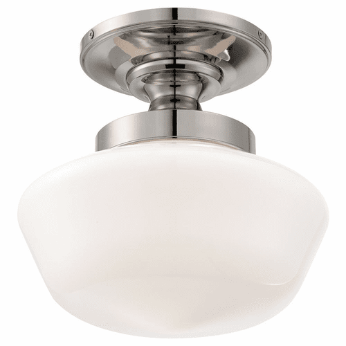 Minka Lavery 1-LT Semi Flush Mount - Polished Nickel - 2255-613