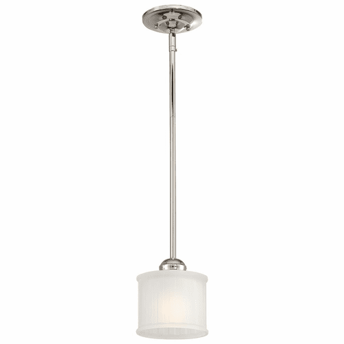 Minka Lavery 1730 Series 1-LT Mini Pendant - Polished Nickel - 1731-613