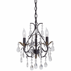 Minka Lavery 3-LT Mini Chandelier - Castlewood Walnutt  - 3122-301