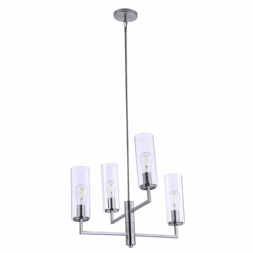 Minka Lavery Acacia 4-LT Chandelier - Brushed Nickel - 4045-84