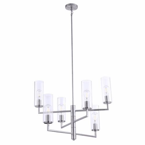 Minka Lavery Acacia 6-LT Chandelier - Brushed Nickel - 4046-84