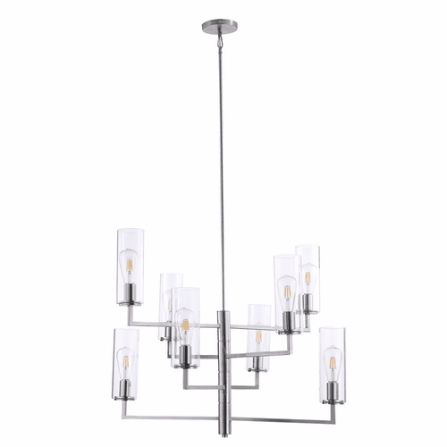 Minka Lavery Acacia 8-LT Chandelier - Brushed Nickel - 4048-84