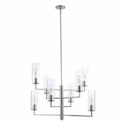 Minka Lavery Acacia 8-LT Chandelier - Brushed Nickel - 4048-84