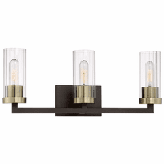Minka Lavery Ainsley Court 3-LT Bath Light - Aged Kinston Bronze  - 3043-560