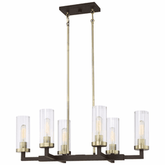 Minka Lavery Ainsley Court Island Light - Aged Kinston Bronze W/Brushed - 3046-560