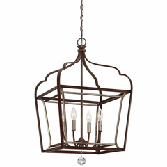 Minka Lavery Astrapia 4-LT Foyer Pendant - Dark Rubbed Sienna - 4344-593 Minka Lavery Astrapia 4-LT Foyer Pendant - Dark Rubbed Sienna - 4344-593