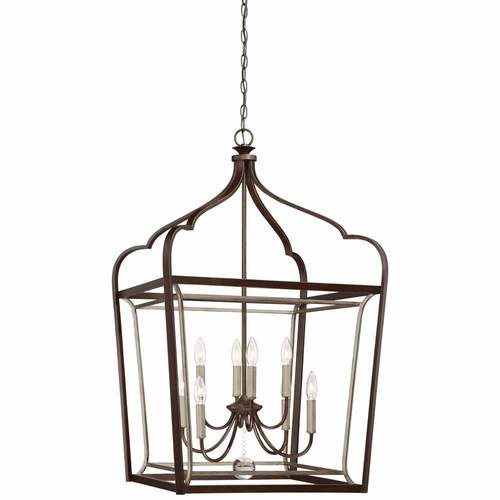 Minka Lavery Astrapia 8-LT Foyer - Dark Rubbed Sienna With Aged S - 4349-593