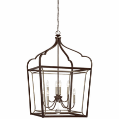 Minka Lavery Astrapia 8-LT Foyer - Dark Rubbed Sienna With Aged S - 4349-593