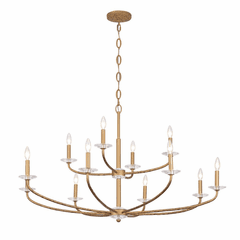 Minka Lavery Atella 12 Light Chandelier - Ashen Gold - 5288-788 Minka Lavery Atella 12 Light Chandelier - Ashen Gold - 5288-788