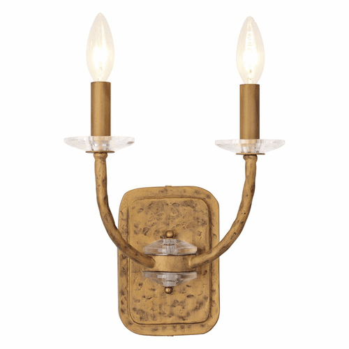 Minka Lavery Atella 2 Light Wall Sconce - Ashen Gold - 5282-788