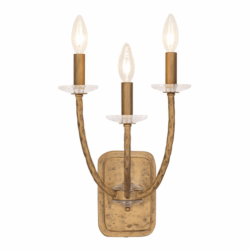 Minka Lavery Atella 3 Light Wall Sconce - Ashen Gold - 5283-788