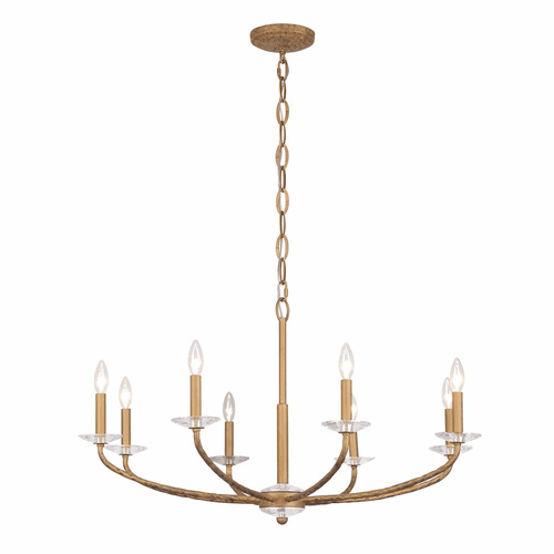 Minka Lavery Atella 8 Light Chandelier - Ashen Gold - 5287-788