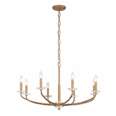 Minka Lavery Atella 8 Light Chandelier - Ashen Gold - 5287-788 Minka Lavery Atella 8 Light Chandelier - Ashen Gold - 5287-788