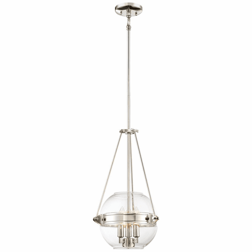 Minka Lavery Atrio 3-LT Pendant - Polished Nickel - 2290-613
