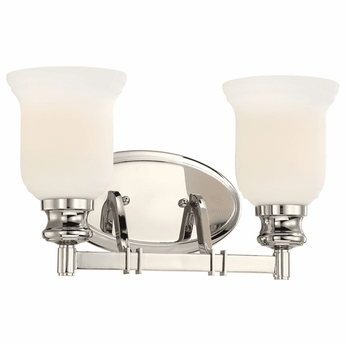 Minka Lavery Audrey's Point 2-LT Bath Light - Polished Nickel - 3292-613