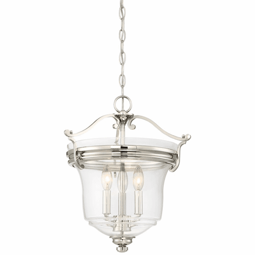 Minka Lavery Audrey's Point 3-LT Pendant - Polished Nickel - 3297-613