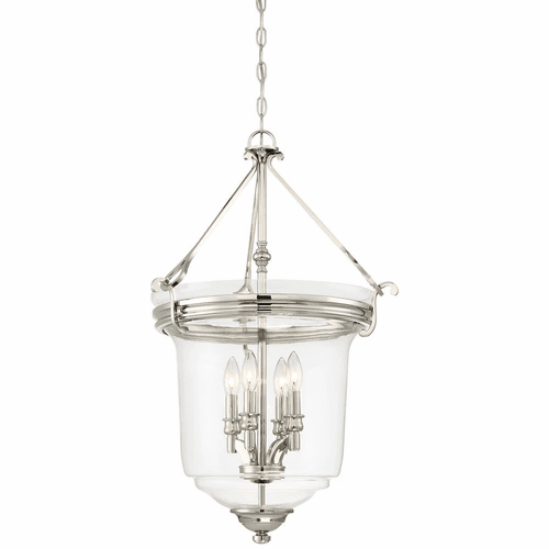 Minka Lavery Audrey's Point 4-LT Pendant - Polished Nickel - 3298-613