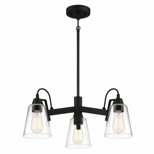 Minka Lavery Beckonridge 3-LT Chandelier - Coal - 3993-66A